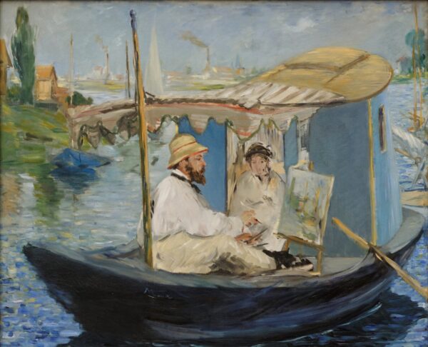 Claude Monet pintando em seu ateliê – Edouard Manet Édouard Manet Master Apollon