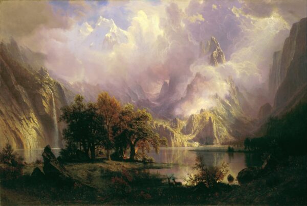 Paisagem das Montanhas Rochosas – Albert Bierstadt Albert Bierstadt Master Apollon