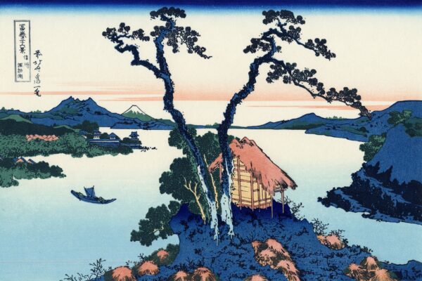 O lago Suwa na província de Shinano – Katsushika Hokusai Katsushika Hokusai Master Apollon