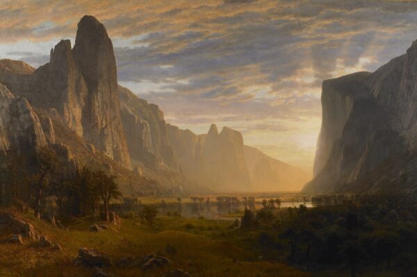 Vista do Vale de Yosemite, Califórnia – Albert Bierstadt Albert Bierstadt Master Apollon