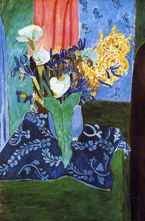 Lírios Calla, Íris e Mimosas – Matisse Henri Matisse Master Apollon