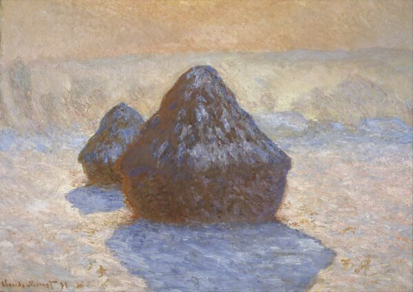 As fardos de feno: Efeito de neve – Claude Monet As pedras de moinho de Claude Monet Master Apollon