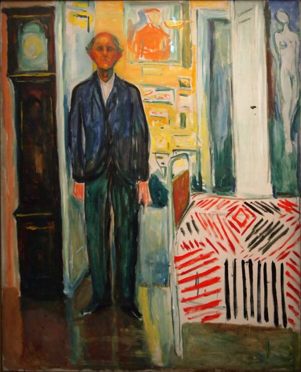 Autorretrato. Entre o relógio e a cama – Edvard Munch Edvard Munch Master Apollon