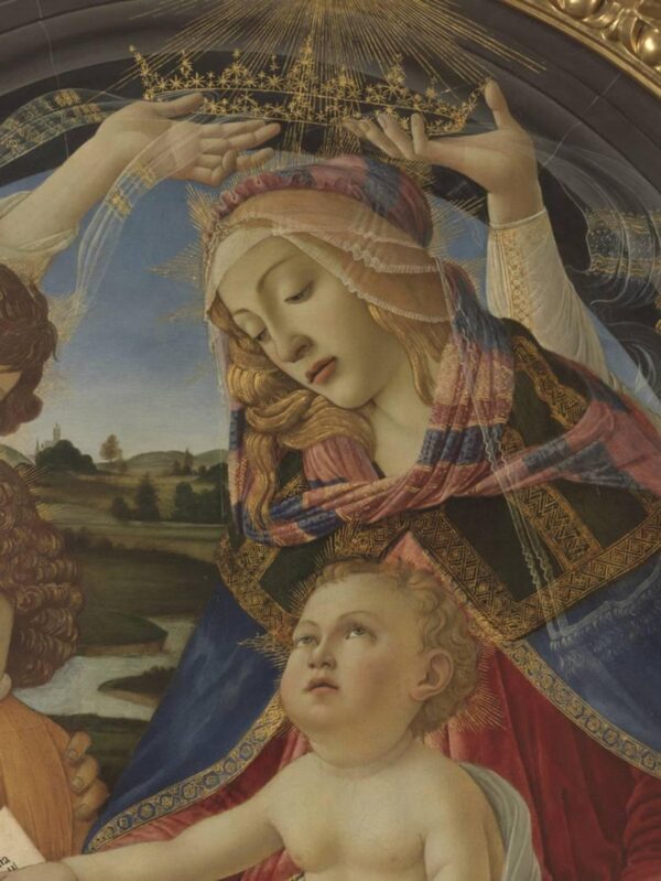 Madonna do Magnificat ou Madona (Virgem) com o menino e cinco anjos – Sandro Botticelli Sandro Botticelli Master Apollon