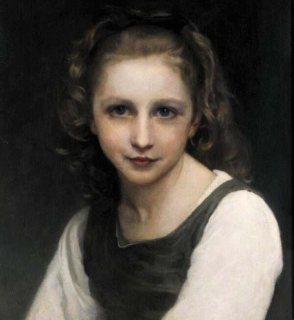 Retrato de uma Jovem Garota de William Bouguereau William Bouguereau Master Apollon