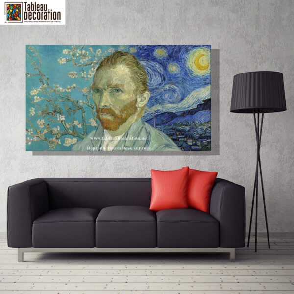 Retrato de Van Gogh em Tableau Vincent Van Gogh Master Apollon 2