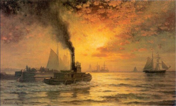 O porto de Nova York – Edward Moran Edward Moran Master Apollon