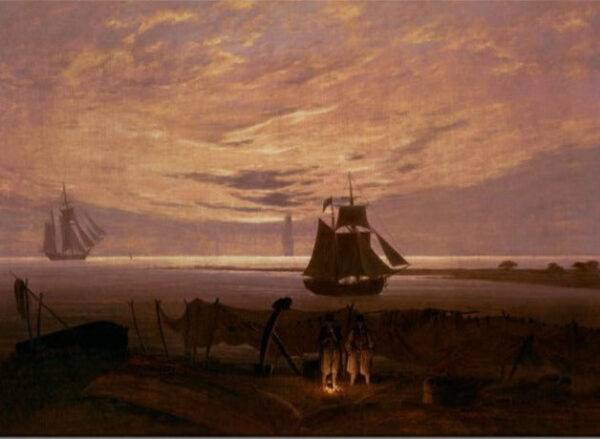 Noite na Mar Báltico – Caspar David Friedrich Caspar David Friedrich Master Apollon