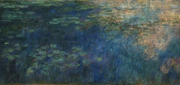 Reflexões de nuvens no lago de nenúfares – Claude Monet Claude Monet Master Apollon