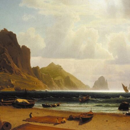 A Marina Piccola, Capri – Albert Bierstadt Albert Bierstadt Master Apollon