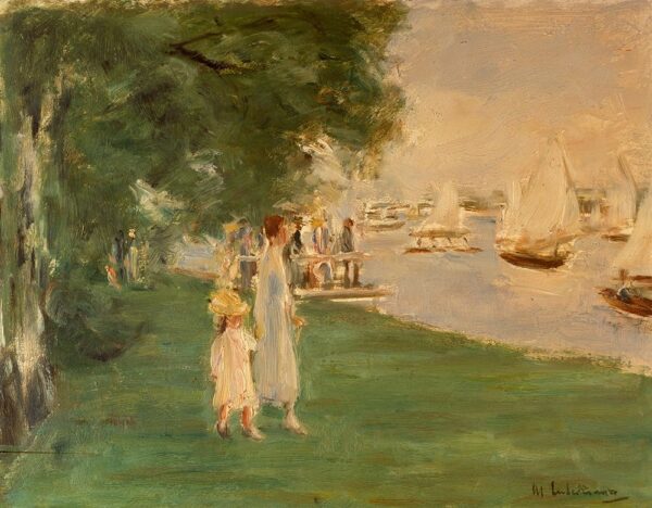 A corrida de iates, paisagem de Wannsee – Max Liebermann Max Liebermann Master Apollon