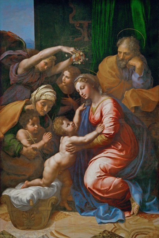 A grande santa família de Franz I – Raphaël (pintor) Rafael Sanzio Master Apollon