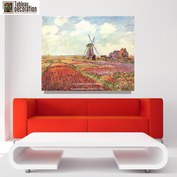 Campos de tulipas na Holanda – Quadro de Monet Claude Monet Master Apollon 2