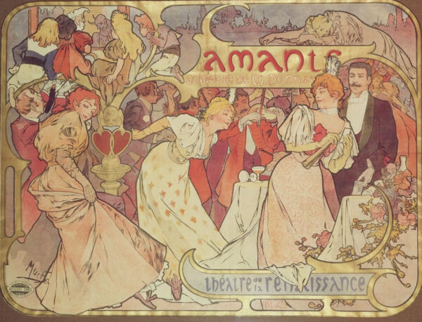 Os Amantes – Mucha Alphonse Mucha Master Apollon