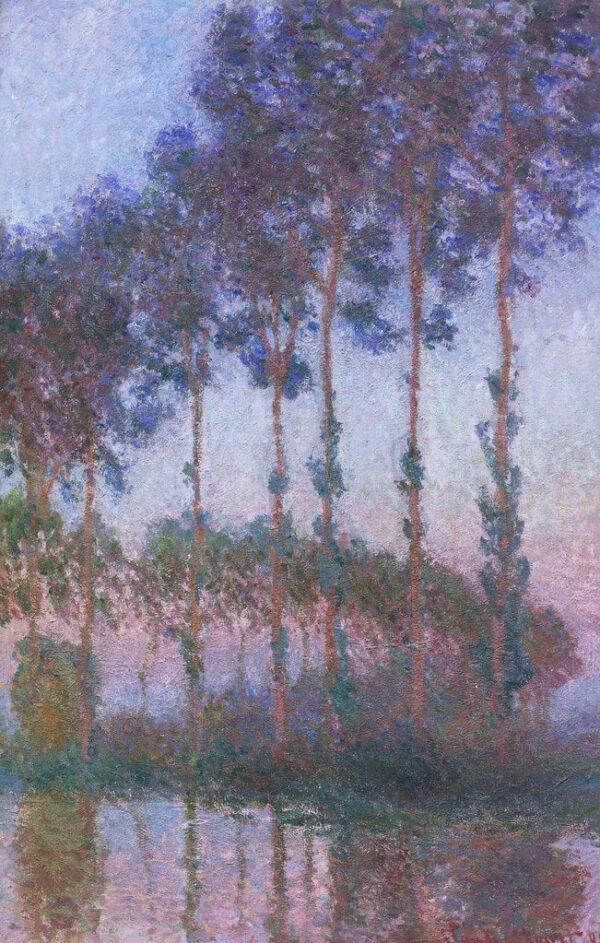 Álamos à beira do Epte, crepúsculo – Claude Monet Claude Monet Master Apollon