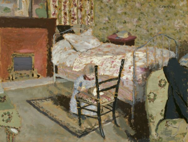 Criança brincando Annette Roussel diante de uma cadeira de madeira – Édouard Vuillard Édouard Vuillard Master Apollon