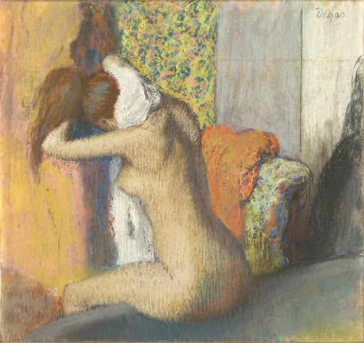 Após o banho, mulher nua secando o pescoço – Edgar Degas Edgar Degas Master Apollon