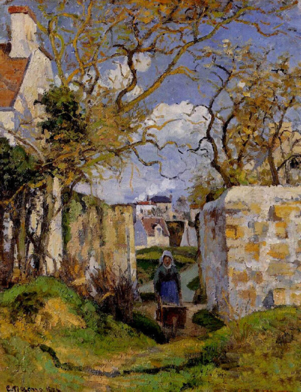 Camponesa com uma carroça – Camille Pissarro Camille Pissarro Master Apollon