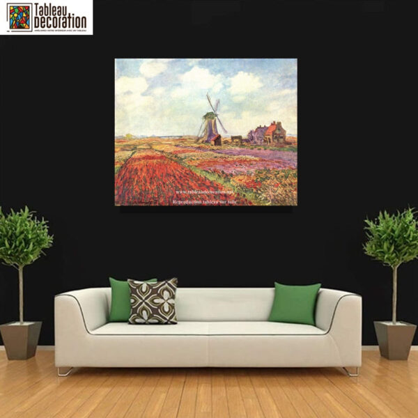 Campos de tulipas na Holanda – Quadro de Monet Claude Monet Master Apollon 5