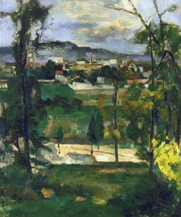 Paisagem de vila na Ilha de França – Paul Cézanne Paul Cézanne Master Apollon