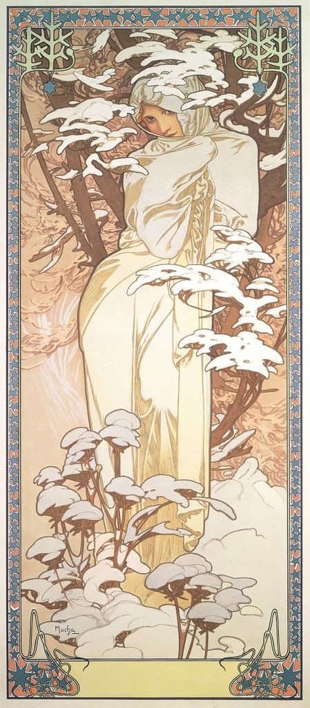 As Estações: Inverno – Mucha Alphonse Mucha Master Apollon