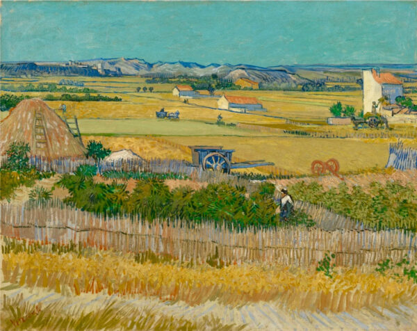 A Colheita – A Planície de Crau – Van Gogh Quadros Populares Master Apollon