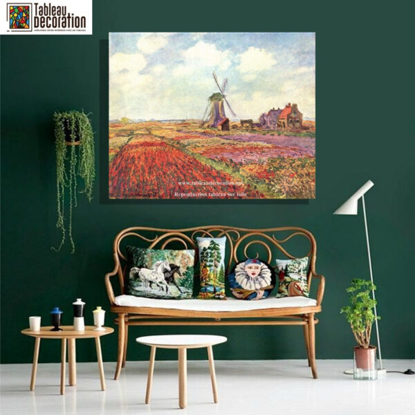 Campos de tulipas na Holanda – Quadro de Monet Claude Monet Master Apollon 7