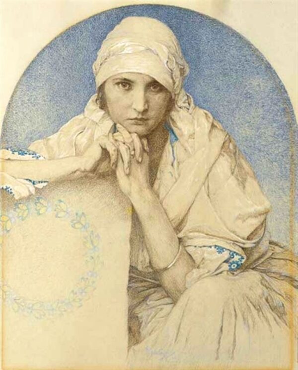 Retrato de Jaroslava – Mucha Alphonse Mucha Master Apollon