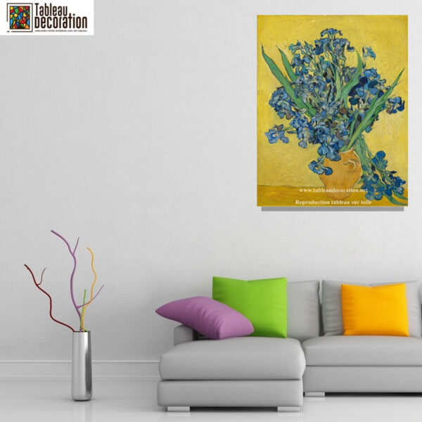 Os Íris Amarelos (Vaso com Íris) – Van Gogh Quadros Populares Master Apollon 4