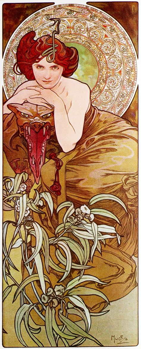 Pedras preciosas: Esmeralda – Mucha Alphonse Mucha Master Apollon