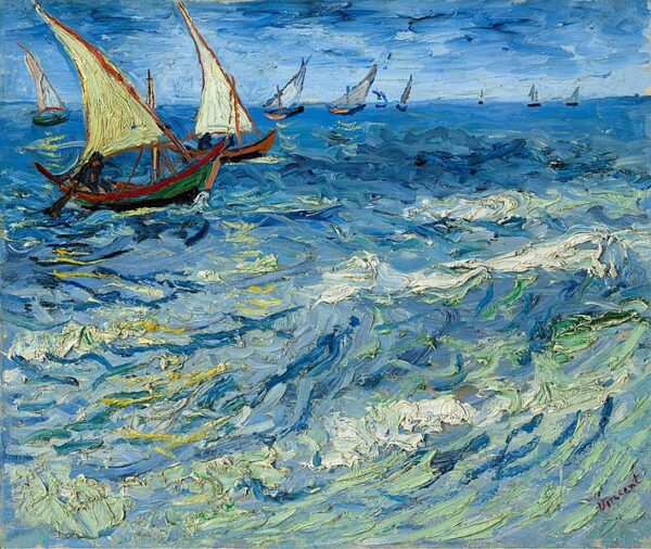 Paisagem Marinha em Saintes-Maries (vista do Mediterrâneo) – Van Gogh Vincent Van Gogh Master Apollon