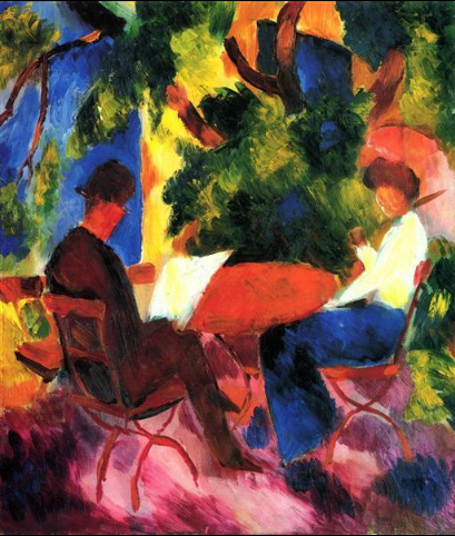 À mesa do jardim – August Macke August Macke Master Apollon