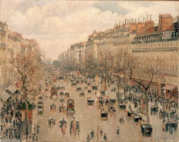 Boulevard Montmartre, sol da tarde – Camille Pissarro Camille Pissarro Master Apollon