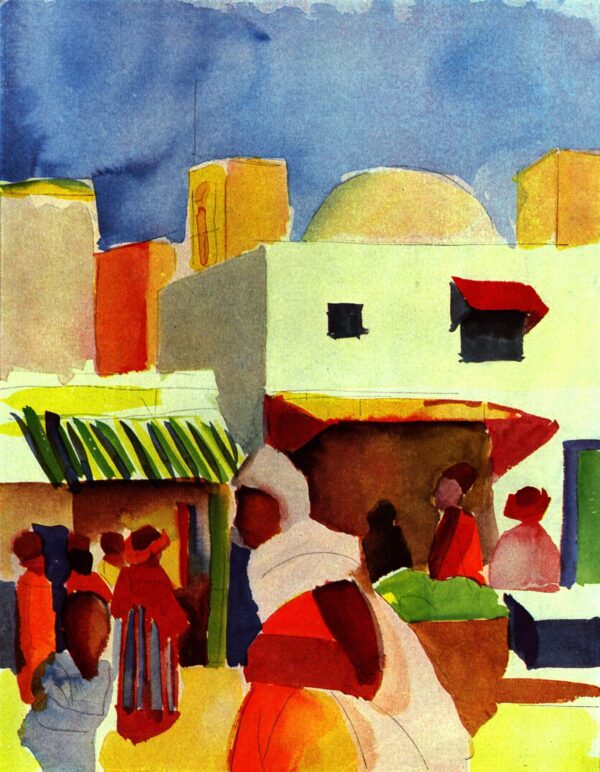 Mercado em Argel – August Macke August Macke Master Apollon