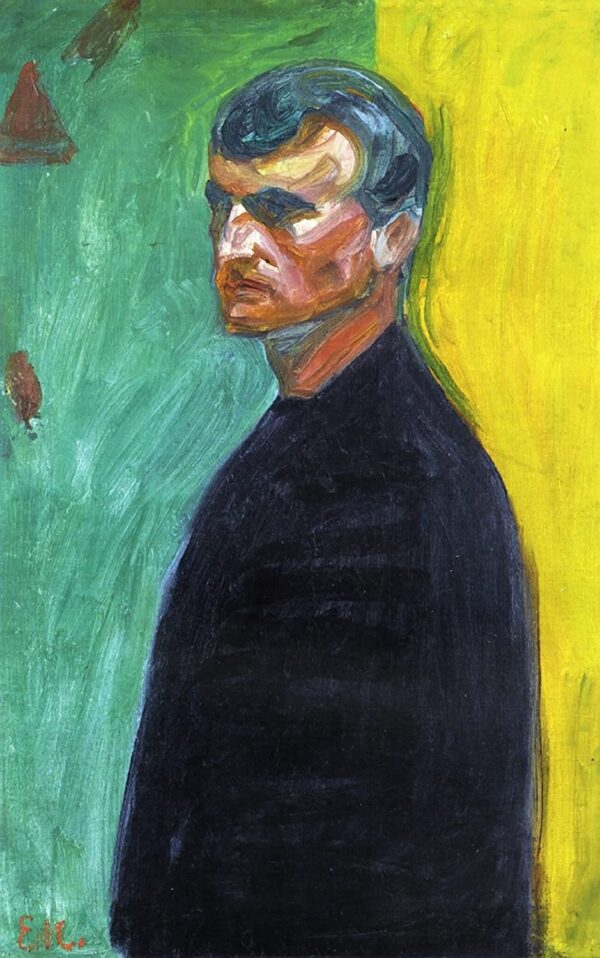 Autorretrato (contra bichromia) – Edvard Munch Edvard Munch Master Apollon