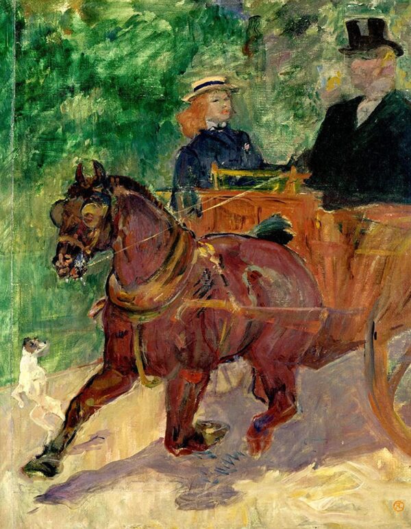 Cob atrelado a um carro – Toulouse Lautrec Henri de Toulouse-Lautrec Master Apollon