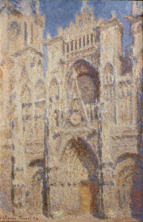 O Portal da catedral de Rouen ao sol (W1325) – Claude Monet Cathédrales de Rouen de Claude Monet Master Apollon