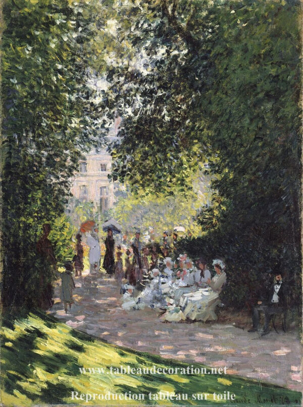 Le Parc Monceau – Quadro de Monet Claude Monet Master Apollon