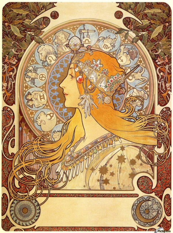 Zodíaco – Mucha Alphonse Mucha Master Apollon