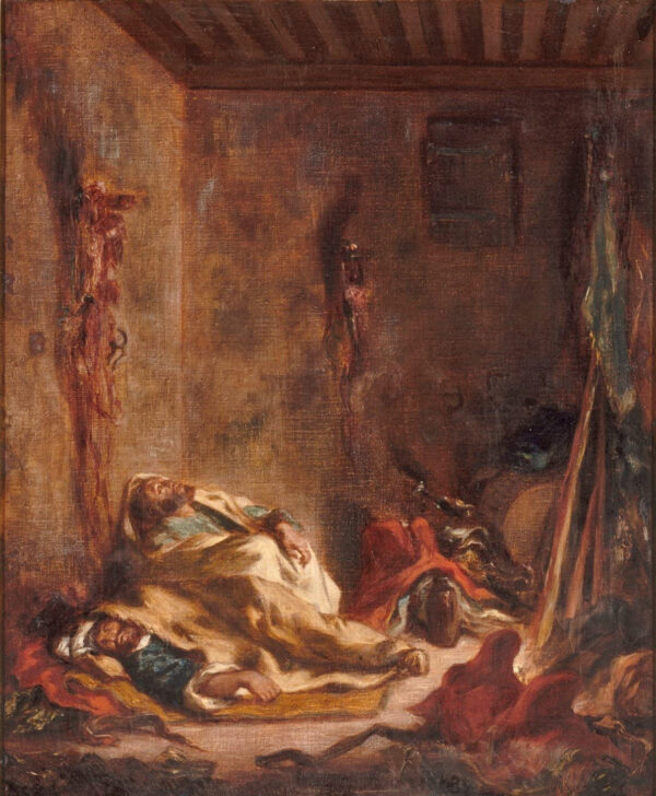 Um posto de guarda em Meknès – Eugène Delacroix Eugène Delacroix Master Apollon