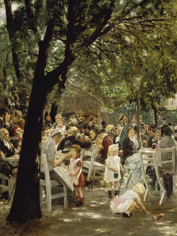 Biergarten de Munique 1883/84 – Max Liebermann Max Liebermann Master Apollon