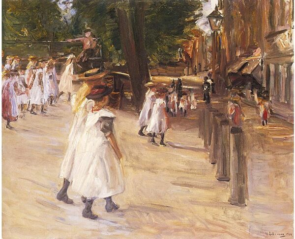 No caminho da escola em Edam – Max Liebermann Max Liebermann Master Apollon