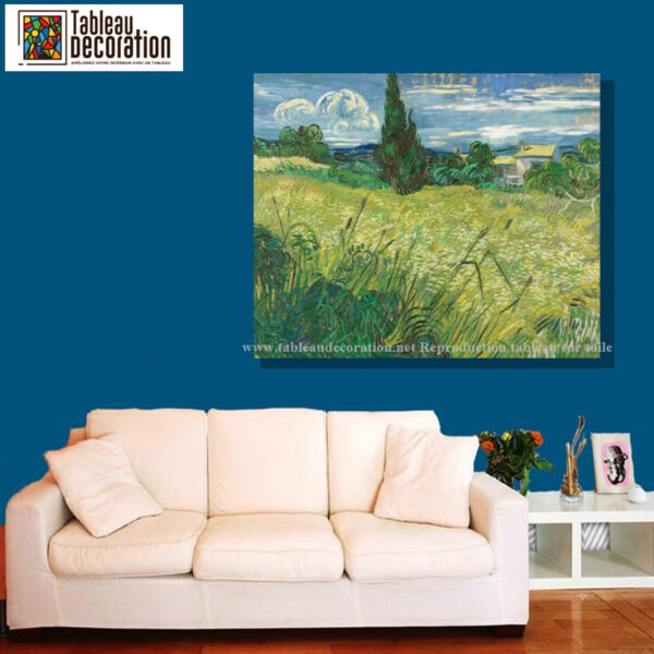 O Campo de Trigo Verde com Ciprestes – Van Gogh Quadros Populares Master Apollon 2