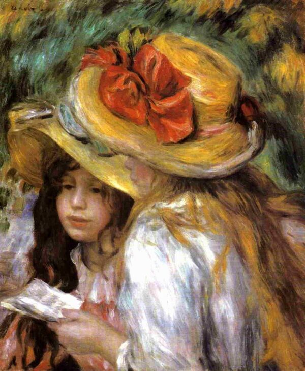 Duas jovens meninas lendo – Pierre-Auguste Renoir Pierre-Auguste Renoir Master Apollon