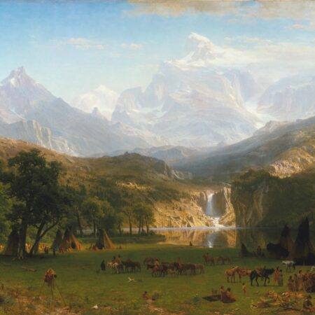 As Montanhas Rochosas, Pico de Lander – Albert Bierstadt Albert Bierstadt Master Apollon