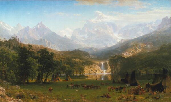 As Montanhas Rochosas, Pico de Lander – Albert Bierstadt Albert Bierstadt Master Apollon