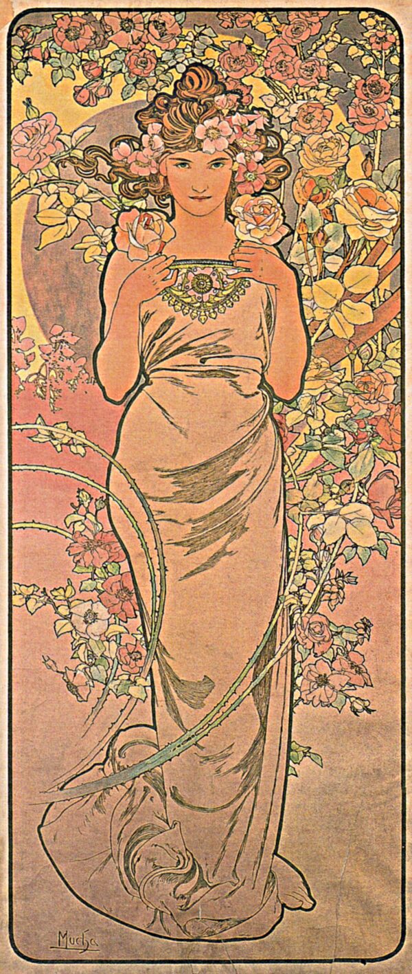 A rosa – Mucha Alphonse Mucha Master Apollon