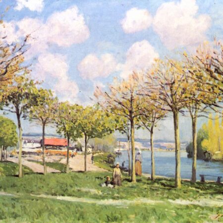 A Sena em Bougival – Alfred Sisley Alfred Sisley Master Apollon