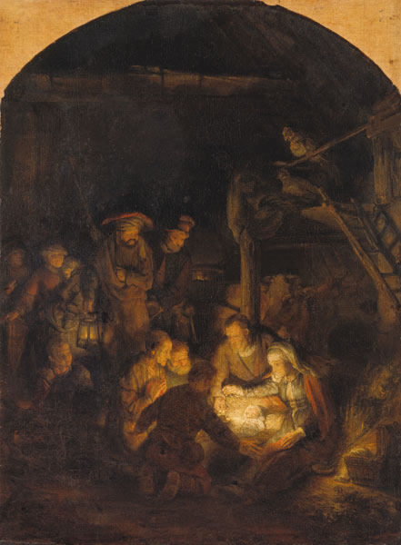 Adoração dos Pastores – Rembrandt van Rijn Rembrandt van Rijn Master Apollon