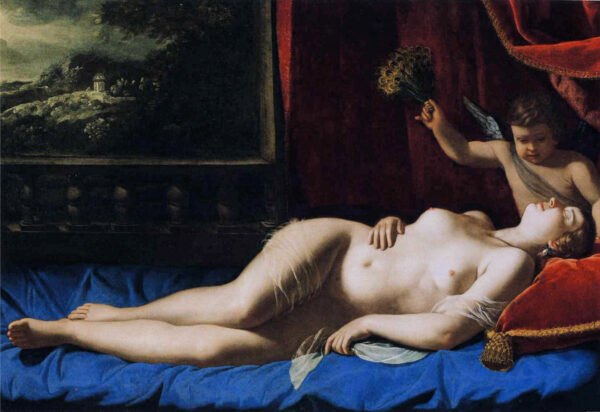 Vênus e Cupido (Vênus adormecida) – Artemisia Gentileschi Artemisia Gentileschi Master Apollon